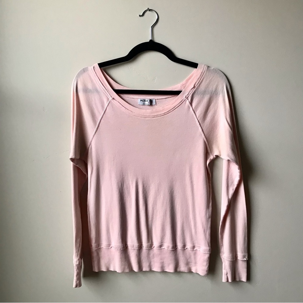 Michael Stars Ballet Pink Boat Neck Tee (Size OS)